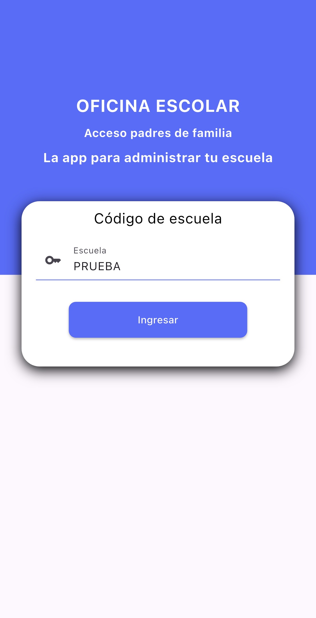 Código de prueba